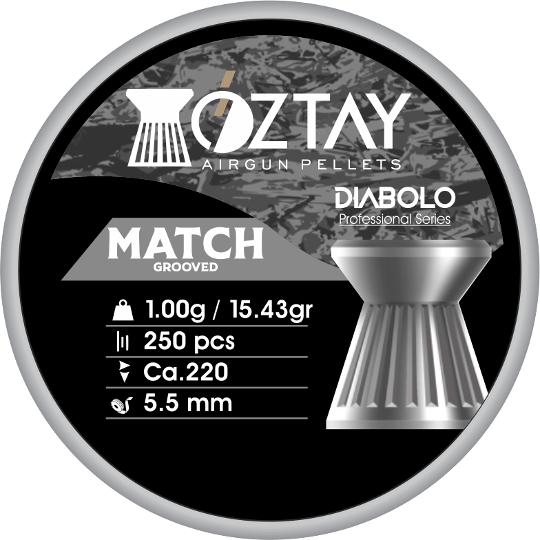 Match Grooved diabolo pellet