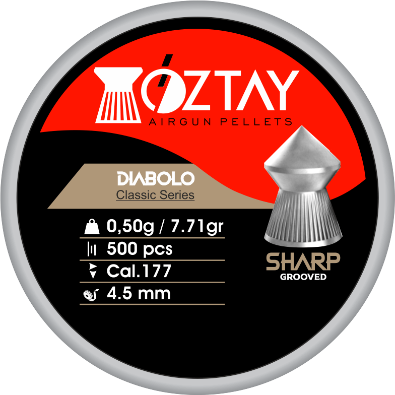 Sharp Grooved diabolo pellet